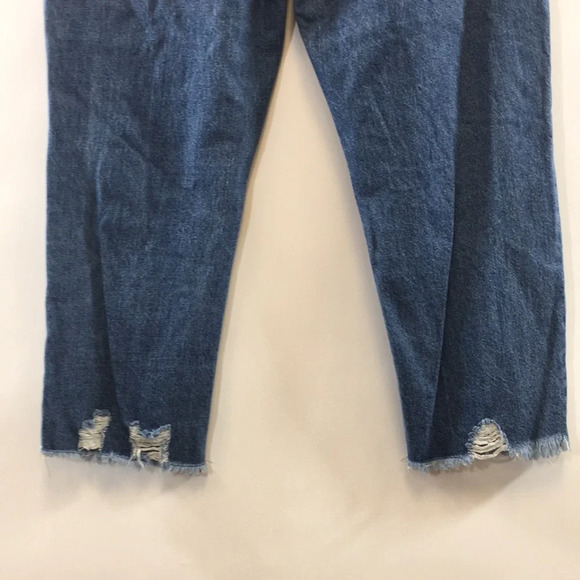 Vanilla Star 90s Boyfriend Jeans Womens 15 Medium Wash Distressed Button Fly - Picture 6 of 12